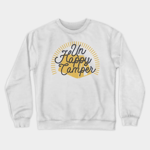 Unhappy Camper Crewneck Sweatshirt by mikevotava